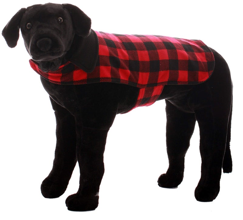 #followme Buffalo Plaid Dog Jacket Clothes for Dogs 6747-10195A-XXL - Image 4